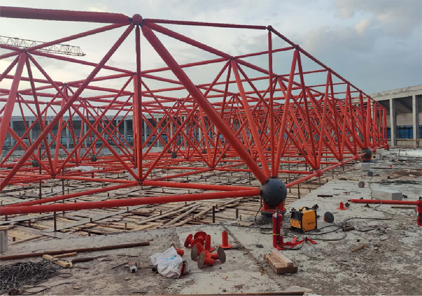 可克达拉市职业技术学院食堂网架